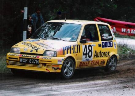 Jacek Sikora i Marek Kaczmarek - Fiat Cinquecento Sporting.