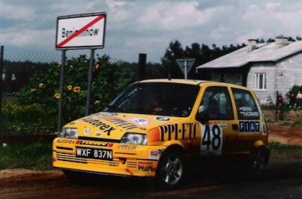 Jacek Sikora i Marek Kaczmarek - Fiat Cinquecento Sporting.
