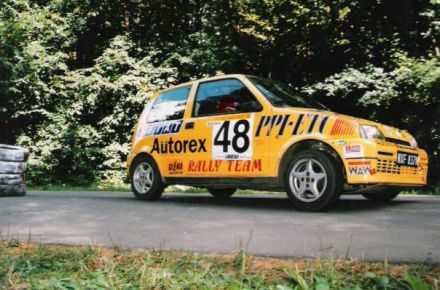 Jacek Sikora i Marek Kaczmarek - Fiat Cinquecento Sporting.