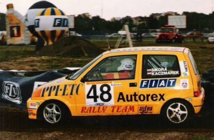 Jacek Sikora i Marek Kaczmarek - Fiat Cinquecento Sporting.