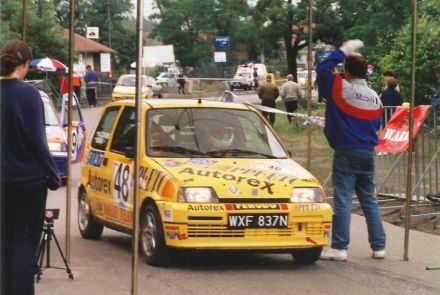 Jacek Sikora i Marek Kaczmarek - Fiat Cinquecento Sporting.