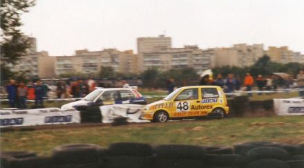 Jacek Sikora i Marek Kaczmarek - Fiat Cinquecento Sporting.