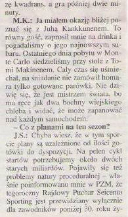 Rajd Monte Carlo-1999r.