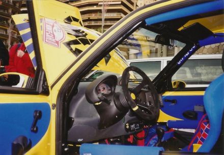 Wnętrze Fiata Seicento Abarth Sporting Kit Car.
