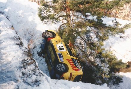 Rajd Monte Carlo-1999r. Jacek Sikora i Marek Kaczmarek - Fiat Seicento Sporting Abarth Kit Car.