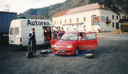 Rajd Monte Carlo 1999r. Czas na pierwszy trening.