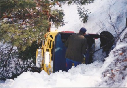 Rajd Monte Carlo-1999r. Akcja wydobywcza Fiata.