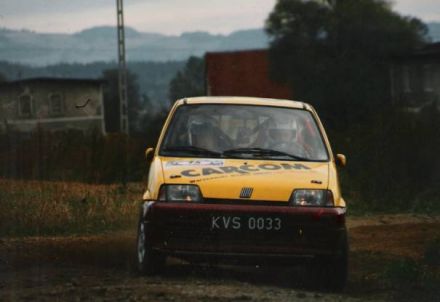 Jan Chudzikiewicz i Marek Kaczmarek - Fiat Cinquecento Sporting.