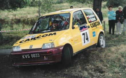 Jan Chudzikiewicz i Marek Kaczmarek - Fiat Cinquecento Sporting.