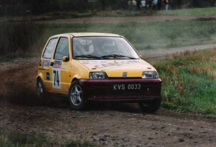 Jan Chudzikiewicz i Marek Kaczmarek - Fiat Cinquecento Sporting.