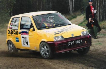 Jan Chudzikiewicz i Marek Kaczmarek - Fiat Cinquecento Sporting.