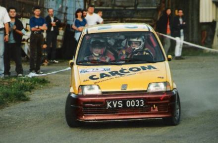 Jan Chudzikiewicz i Marek Kaczmarek - Fiat Cinquecento Sporting.