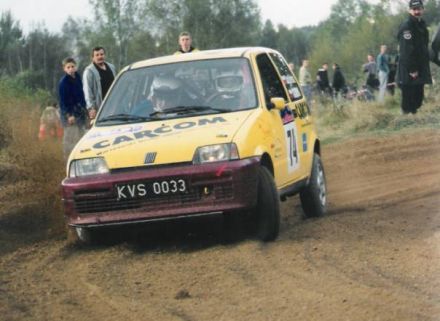 Jan Chudzikiewicz i Marek Kaczmarek - Fiat Cinquecento Sporting.