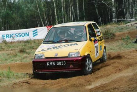 Jan Chudzikiewicz i Marek Kaczmarek - Fiat Cinquecento Sporting.