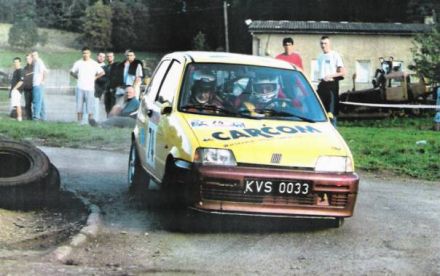 Jan Chudzikiewicz i Marek Kaczmarek - Fiat Cinquecento Sporting.