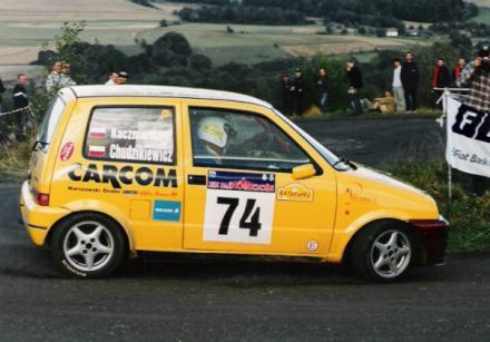 Jan Chudzikiewicz i Marek Kaczmarek - Fiat Cinquecento Sporting.