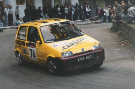 Jan Chudzikiewicz i Marek Kaczmarek - Fiat Cinquecento Sporting.