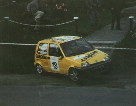 Jan Chudzikiewicz i Marek Kaczmarek - Fiat Cinquecento Sporting.