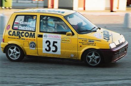 Jan Chudzikiewicz i Marek Kaczmarek - Fiat Cinquecento Sporting.