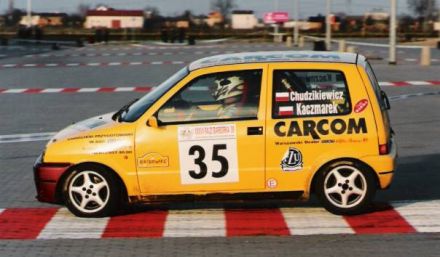 Jan Chudzikiewicz i Marek Kaczmarek - Fiat Cinquecento Sporting.