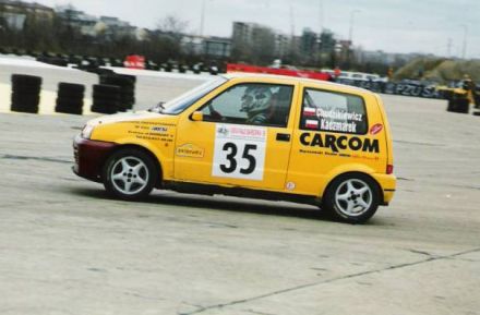 Jan Chudzikiewicz i Marek Kaczmarek - Fiat Cinquecento Sporting.