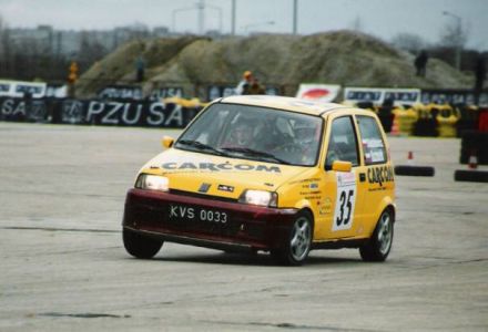 Jan Chudzikiewicz i Marek Kaczmarek - Fiat Cinquecento Sporting.