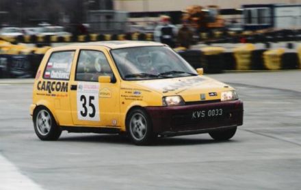Jan Chudzikiewicz i Marek Kaczmarek - Fiat Cinquecento Sporting.