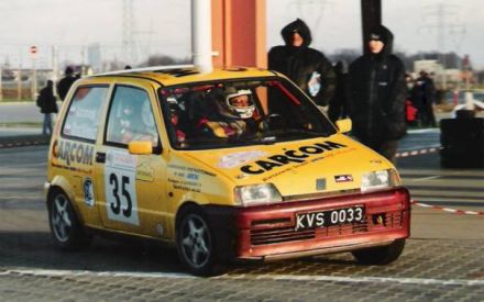 Jan Chudzikiewicz i Marek Kaczmarek - Fiat Cinquecento Sporting.