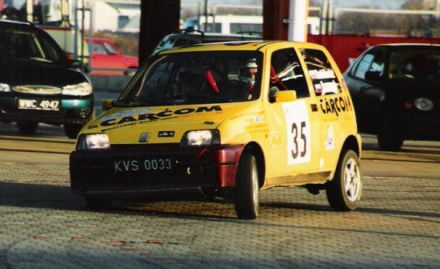 Jan Chudzikiewicz i Marek Kaczmarek - Fiat Cinquecento Sporting.