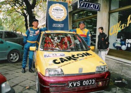 Jan Chudzikiewicz i Marek Kaczmarek - Fiat Cinquecento Sporting.