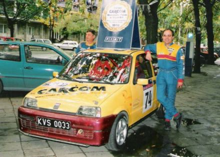 Jan Chudzikiewicz i Marek Kaczmarek - Fiat Cinquecento Sporting.