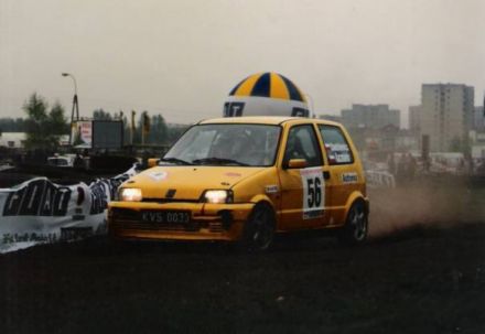 Jan Chudzikiewicz i Marek Kaczmarek - Fiat Cinquecento Sporting.