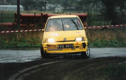 Jan Chudzikiewicz i Marek Kaczmarek - Fiat Cinquecento Sporting.