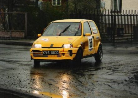 Jan Chudzikiewicz i Marek Kaczmarek - Fiat Cinquecento Sporting.