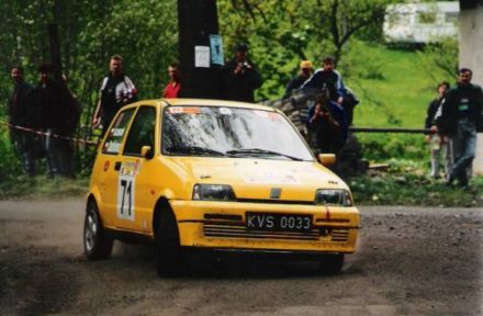 Jan Chudzikiewicz i Marek Kaczmarek - Fiat Cinquecento Sporting.