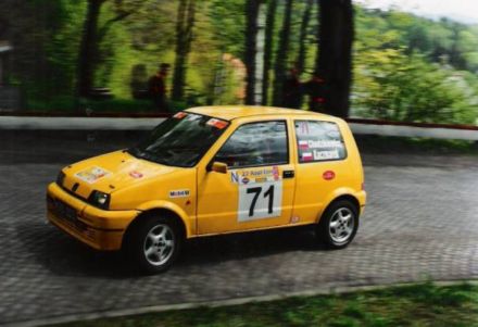 Jan Chudzikiewicz i Marek Kaczmarek - Fiat Cinquecento Sporting.