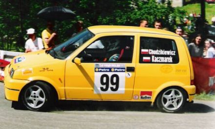 Jan Chudzikiewicz i Marek Kaczmarek - Fiat Cinquecento Sporting.
