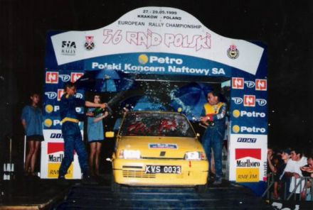 Jan Chudzikiewicz i Marek Kaczmarek - Fiat Cinquecento Sporting.