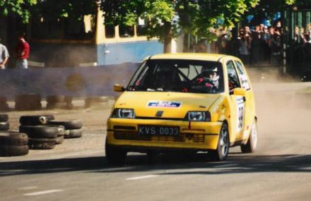 Jan Chudzikiewicz i Marek Kaczmarek - Fiat Cinquecento Sporting.