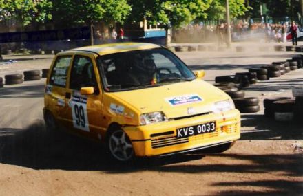 Jan Chudzikiewicz i Marek Kaczmarek - Fiat Cinquecento Sporting.