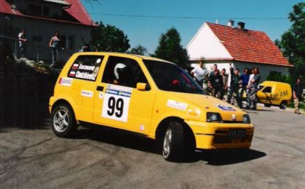 Jan Chudzikiewicz i Marek Kaczmarek - Fiat Cinquecento Sporting.