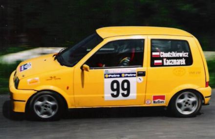 Jan Chudzikiewicz i Marek Kaczmarek - Fiat Cinquecento Sporting.