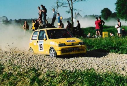 Jan Chudzikiewicz i Marek Kaczmarek - Fiat Cinquecento Sporting.