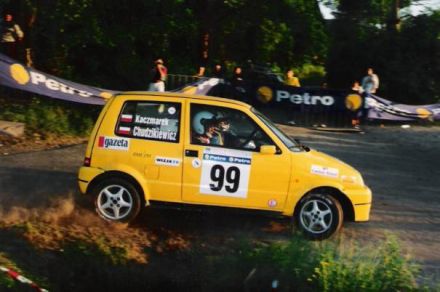 Jan Chudzikiewicz i Marek Kaczmarek - Fiat Cinquecento Sporting.