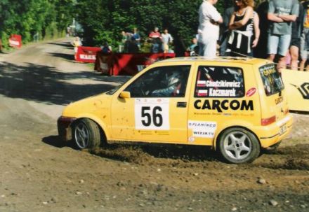 Jan Chudzikiewicz i Marek Kaczmarek - Fiat Cinquecento Sporting.