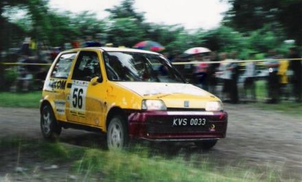 Jan Chudzikiewicz i Marek Kaczmarek - Fiat Cinquecento Sporting.