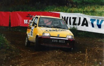 Jan Chudzikiewicz i Marek Kaczmarek - Fiat Cinquecento Sporting.