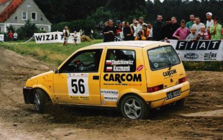 Jan Chudzikiewicz i Marek Kaczmarek - Fiat Cinquecento Sporting.