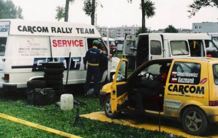 Jan Chudzikiewicz i Marek Kaczmarek - Fiat Cinquecento Sporting.
