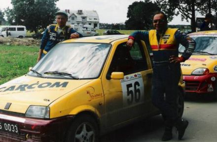 Jan Chudzikiewicz i Marek Kaczmarek - Fiat Cinquecento Sporting.